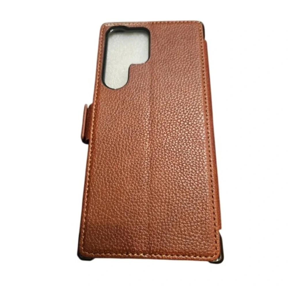 Pytwopy New Samsung Galaxy S23 Ultra‎ Wallet Case Maroon (6146)
